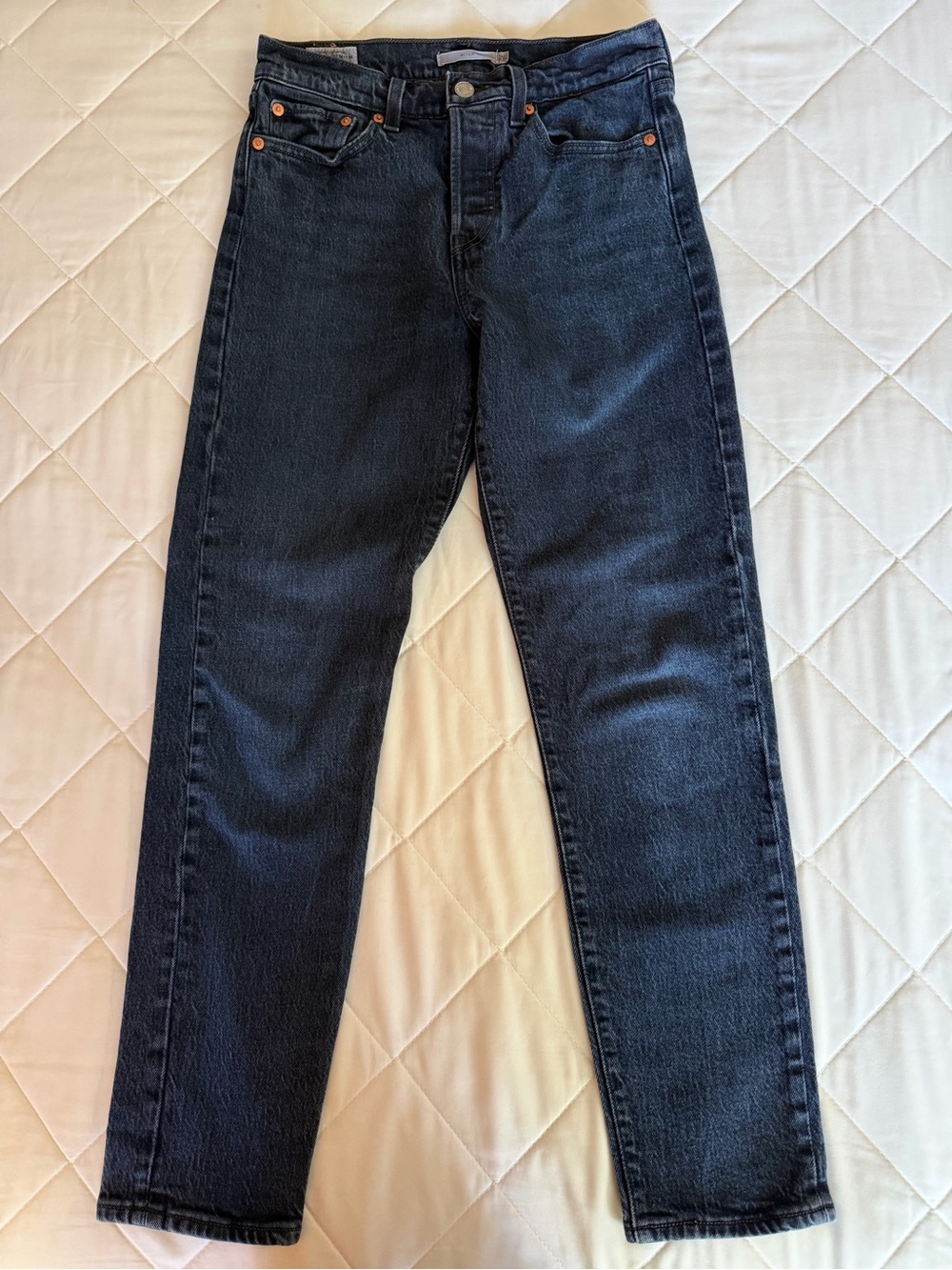 Levi's Black Denim Wedgie Jeans with Red Tab size 26